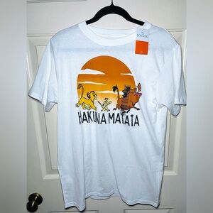 Disney Hakuna Matata Lion King Tshirt White Medium